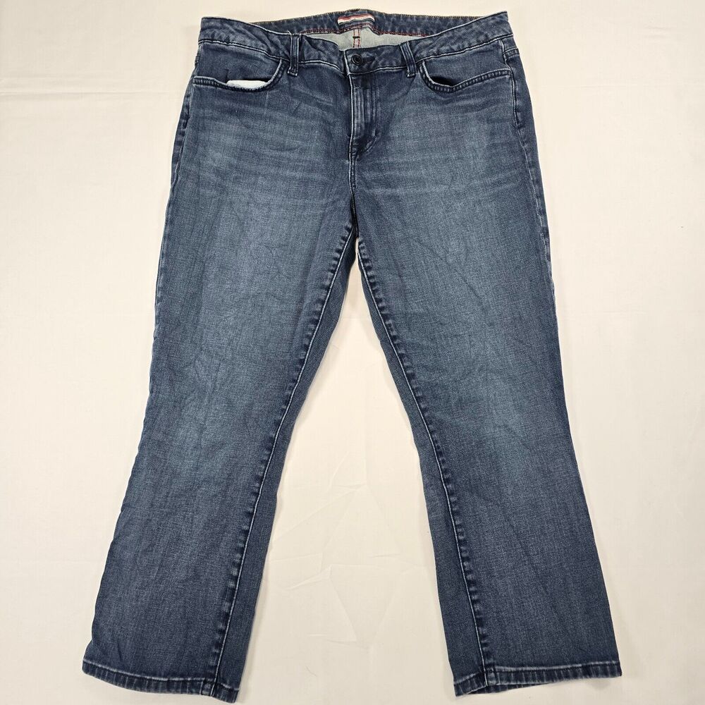 Tommy Hilfiger Women's Blue Crop Denim Jeans Size 14